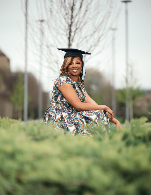 Graduation cap and gown photograph — Detroit graduation photographer (59)